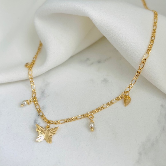 Butterfly Charm Necklace - Picture 3 of 7